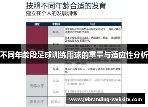 不同年龄段足球训练用球的重量与适应性分析